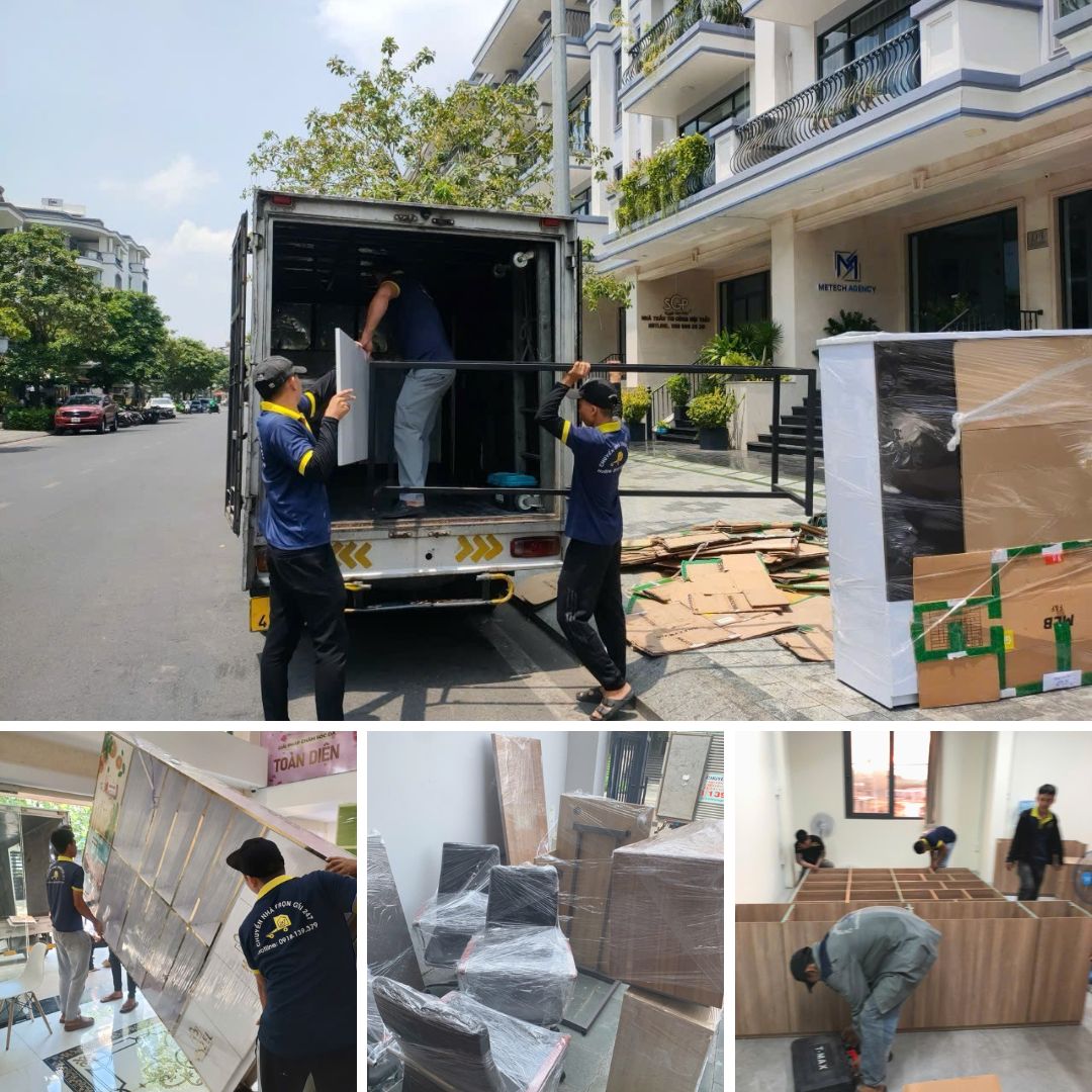 Hình chuyển văn phòng tại Vạn Phúc Thủ Đức thực tế