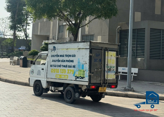 Cho thuê xe tải chở hàng văn phòng 500kg