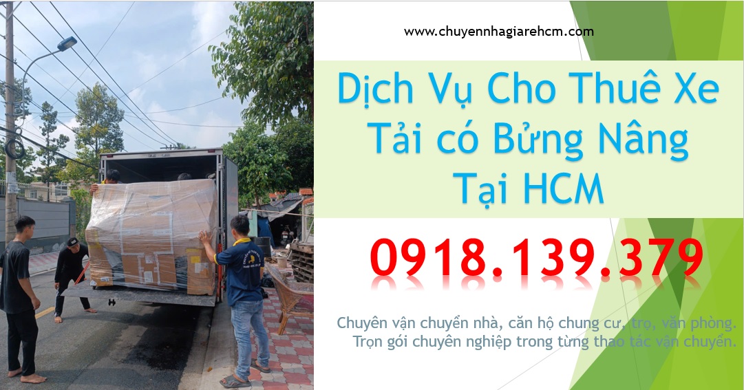 dịch vụ cho thuê xe tải có bửng nâng tại hcm