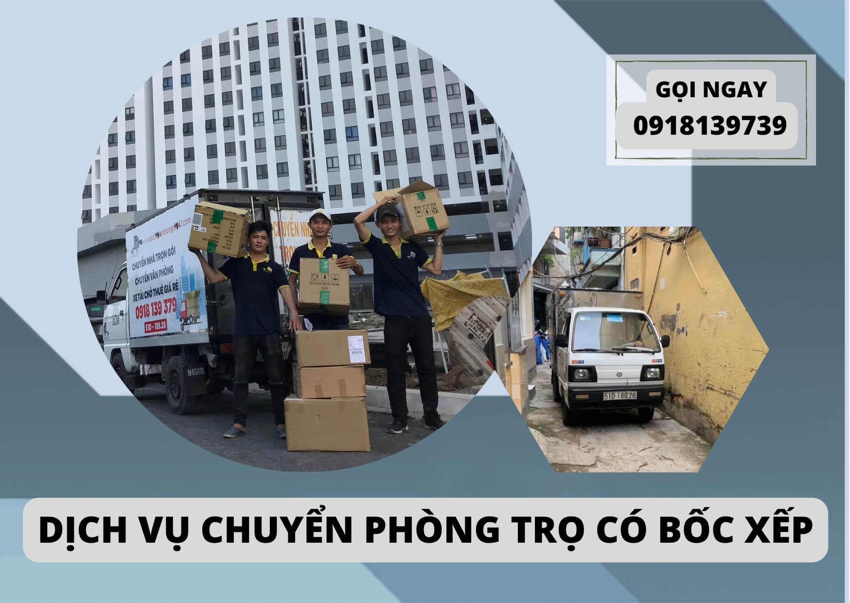 Dịch vụ chuyển phòng trọ có bốc xếp giá rẻ HCM