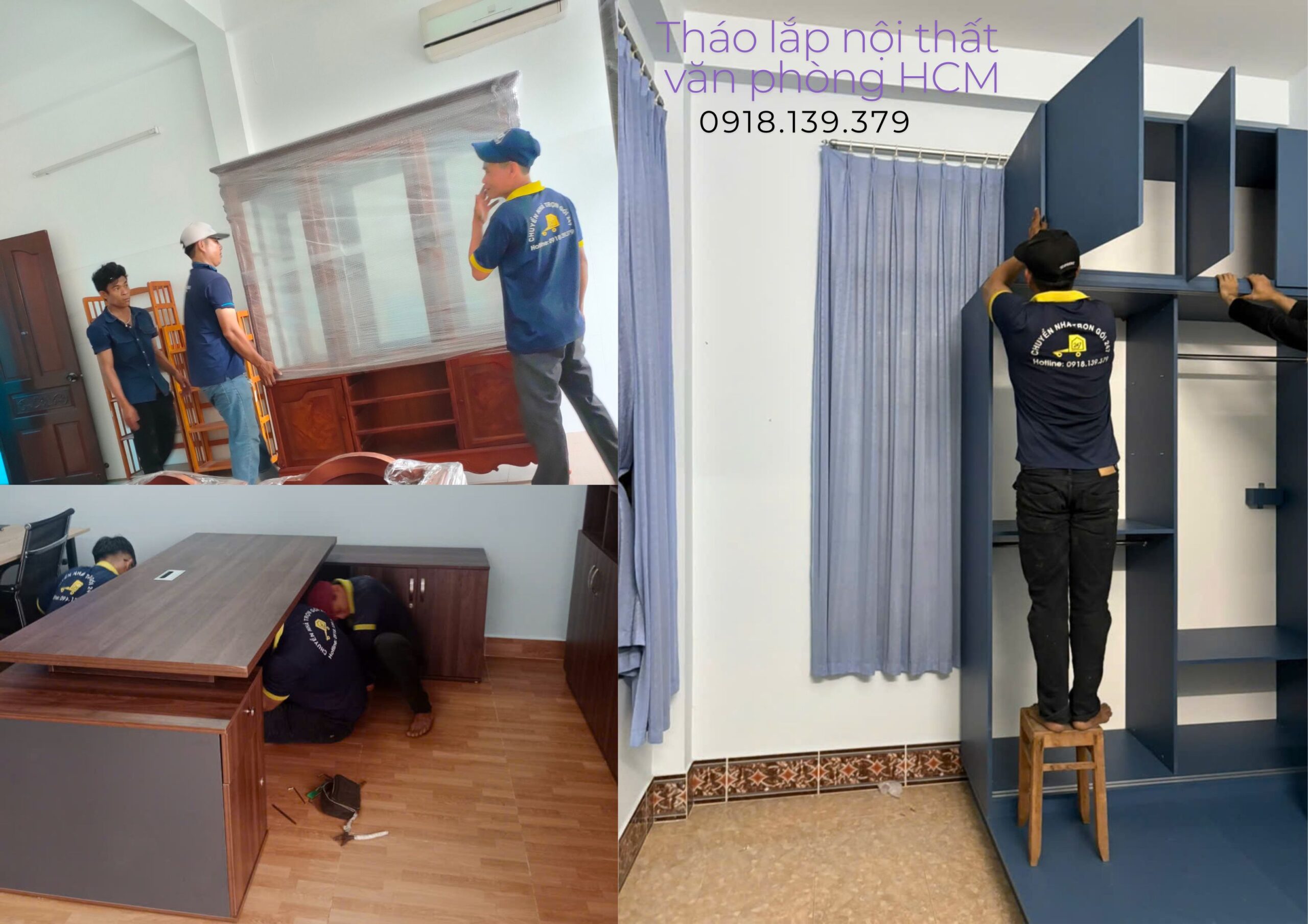dịch vụ tháo lắp nội thất văn phòng HCM