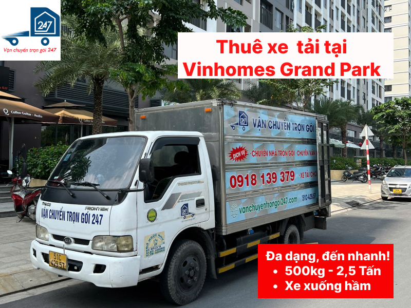 thuê xe tải chuyển nhà tại Vinhomes Grand Park