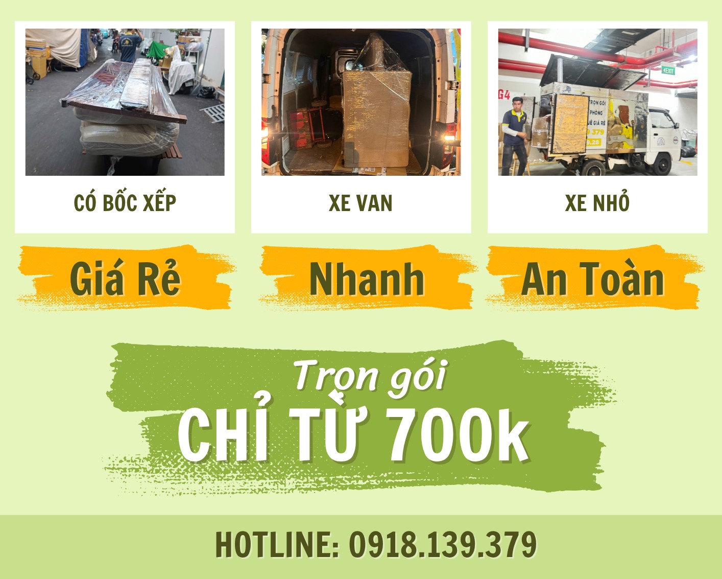 thuê xe tải chuyển trọ hcm
