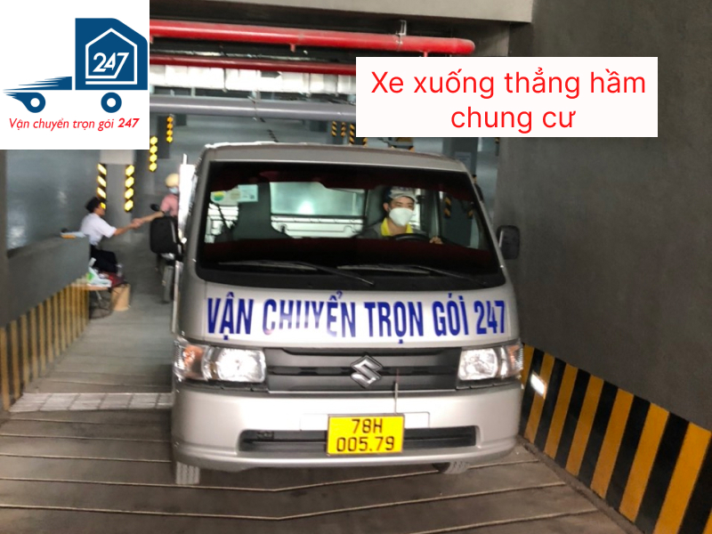 thuê xe tải xuống hầm chung cư Vinhomes Grand Park