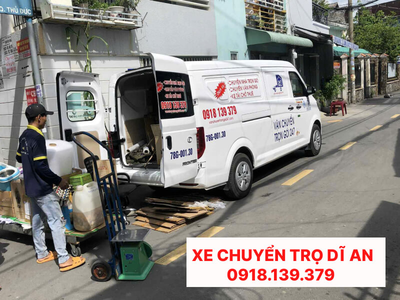 xe tải chuyển trọ dĩ an bình dương